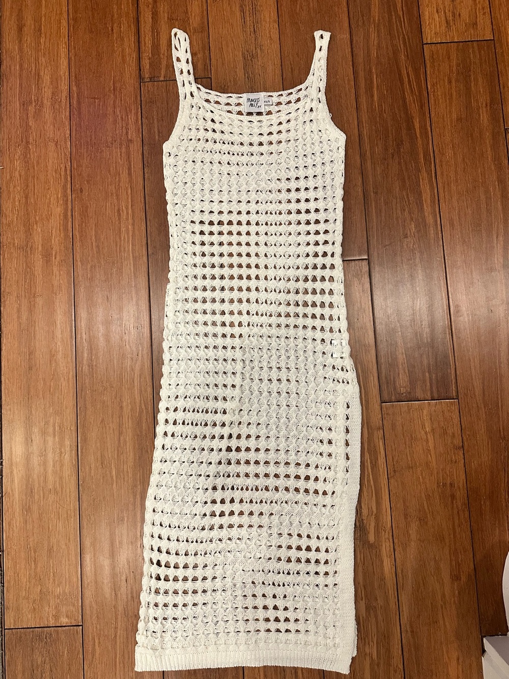 Princess Polly Bria Midi Dress Off White Size XS/S - NWOT